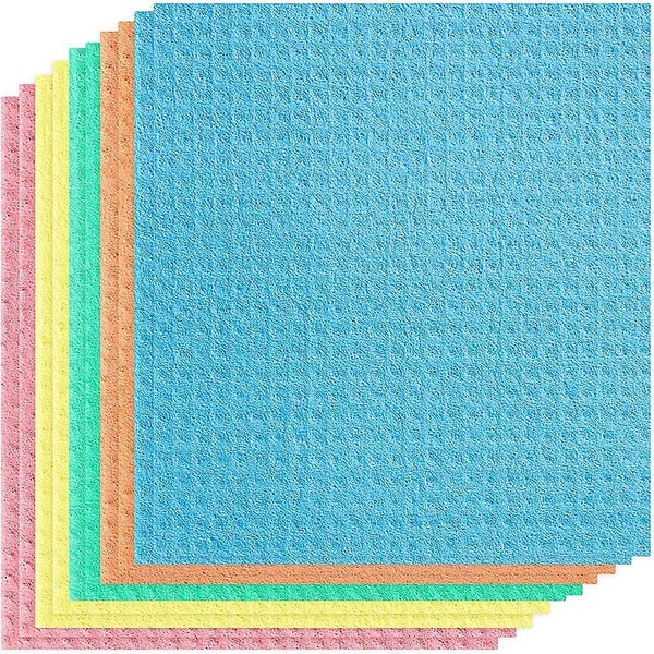 Swedish Dishcloths 10 Pack Of Cellulose Cleaning Cloths Eco-friendly No Odor Carousel 1