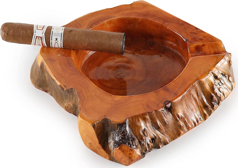 Wooden Cigar Ashtray Outdoor Indoor Cigar Ashtray And Great Gifts For Cigar Love Carousel 2