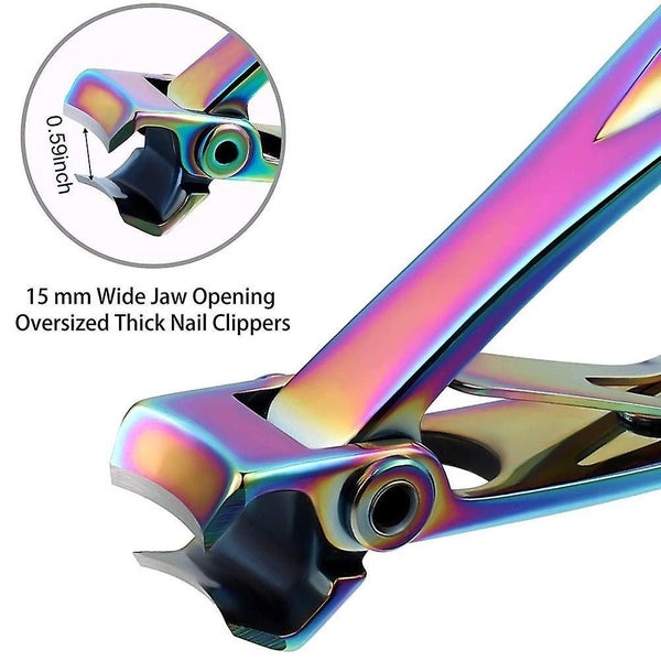 3 Pcs Professional Nail Clippers Set Colorful Stainless Steel Nail Cutter Toenai Carousel 4