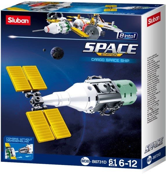 xSluban B0731D Space Station: Cargo Space Ship (61pcs) Carousel 1