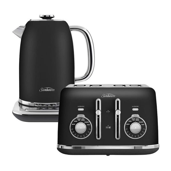 Sunbeam Alinea 4 Slice Toaster and Kettle Set - Black Carousel 1
