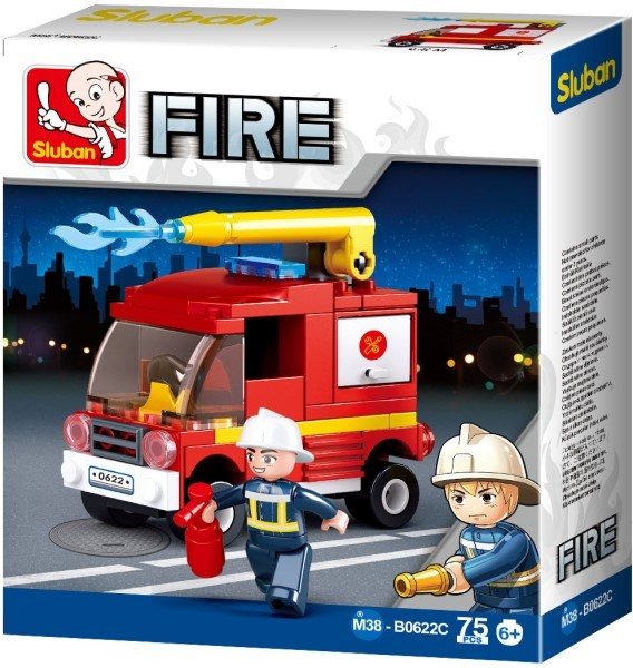 xSluban B0622C Fire: Water Tender (75pcs) Carousel 1