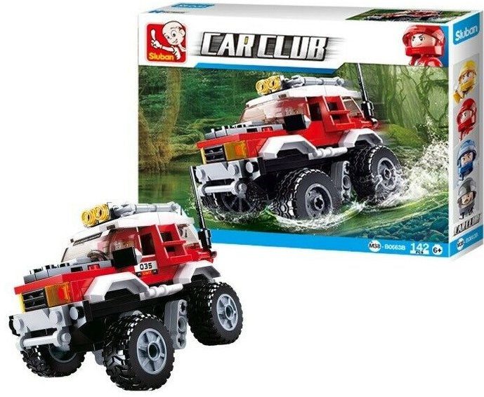 xSluban B0663B Car Club Off Road Red - 142 Pc Carousel 1