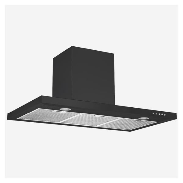 Robinhood 900mm Wall Canopy - Matte Black (RWE3CL9MBDC) Carousel 1