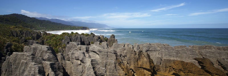 Rokit Wall Art. Punakaiki Pancake rocks . Extra Large Canvas print Carousel 2