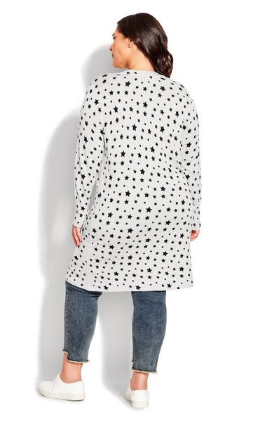 AVENUE Star Print Cardigan ~ Size 22-24 Carousel 5