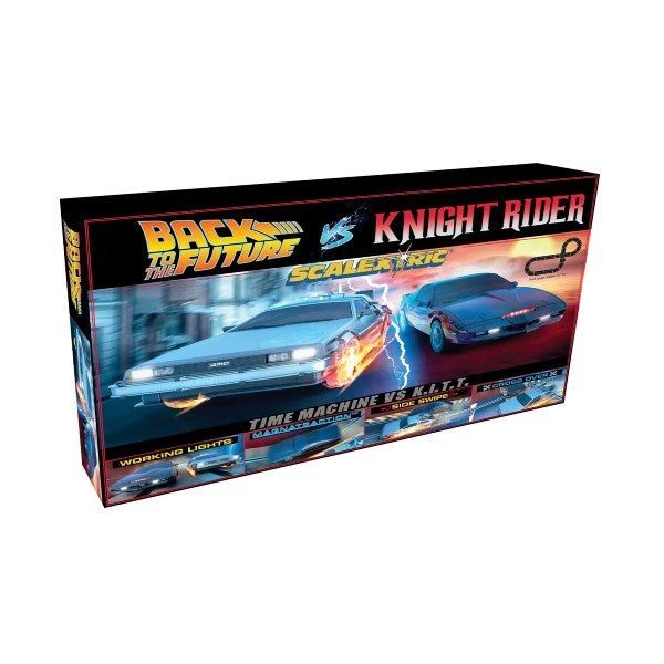Scalextric C1431 Set: Back to the Future vs Knight Rider - 1980s TV Carousel 1