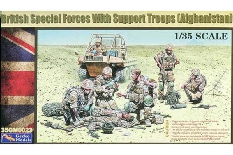 GECKO GM0023 1/35 BRITISH SPECIAL FORCES WITH SUPPORT TROOPS (AFGHANISTAN) PL... Carousel 1