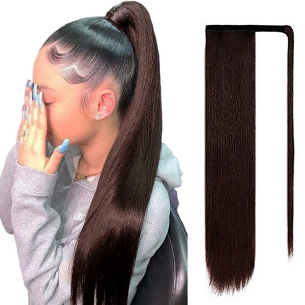 Chesnut Brown Hair Ponytail Extensions C0401LB0 Carousel 2