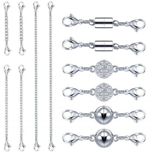 Magnetic Jewellery Necklace Chain Extension Clasps Hooks I1208SV0 Carousel 1