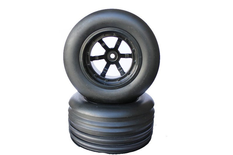 60306 1/10 Scale Front Wheels Complete 2P 12mm Hex Carousel 1