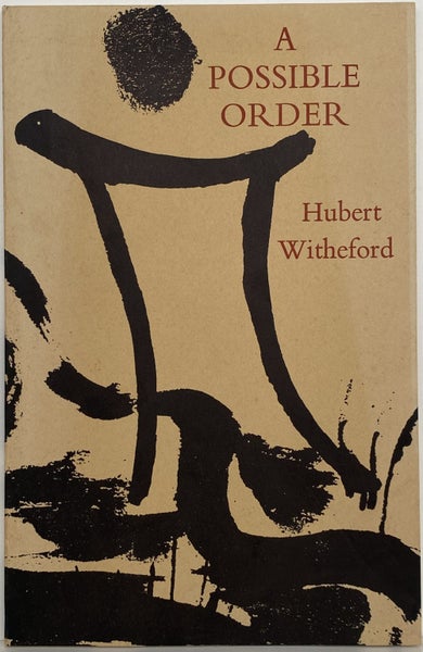 A POSSIBLE ORDER by Hubert Witheford 1980 1st edition Carousel 1