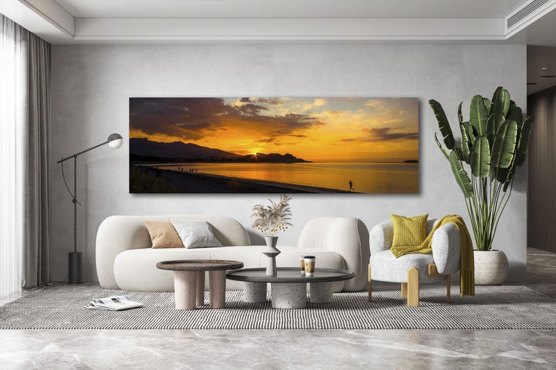 Rokit Wall Art Raglan beach sunset. Extra Large Canvas print Carousel 1
