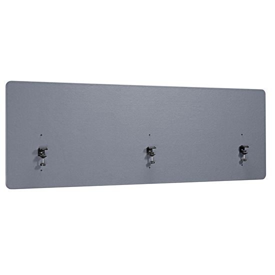 BRATECK 1.8m Desktop Privacy Panel with 3x Heavy-Duty Clamps. Felt Surface to Re Carousel 1