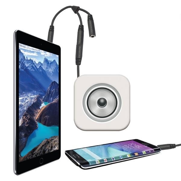 PROMATE 3-in-1 Auxiliary cable with 3.5mm Audio Cable splitter. Colour Black S Carousel 5