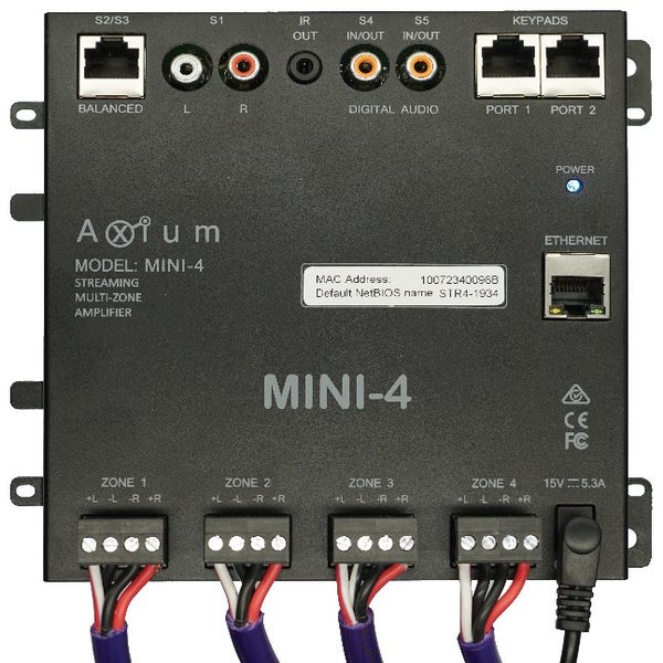AXIUM MINI 4 Multiroom / Streaming Amplifier, 4 POWERED ZONES Carousel 1