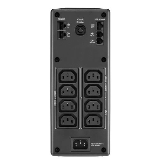 APC Back-UPS PRO Line Interactive 1600VA (960W) with AVR, 230V Input/Output. 8x Carousel 4