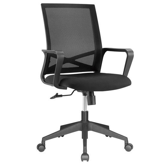 BRATECK Office Chair. Ergonomic with Breathable Mesh Back. Pneumatic Seat-Height Carousel 1