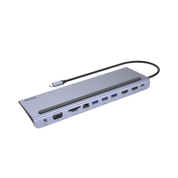 UNITEK 11-In-1 Mulit-Port Hub with Support for MST Triple Monitor (Dual HDMI) & Carousel 2
