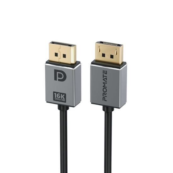 PROMATE 2m DisplayPort Cable. Supports HD up to 16K@60Hz. Supports 80Gbps Data T Carousel 1