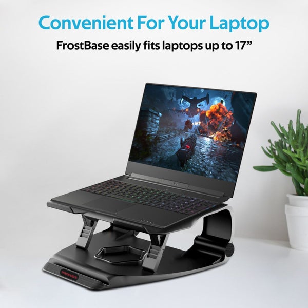 PROMATE Adjustable Laptop Stand for up to 17" Notebooks with Built-in Powerful C Carousel 4