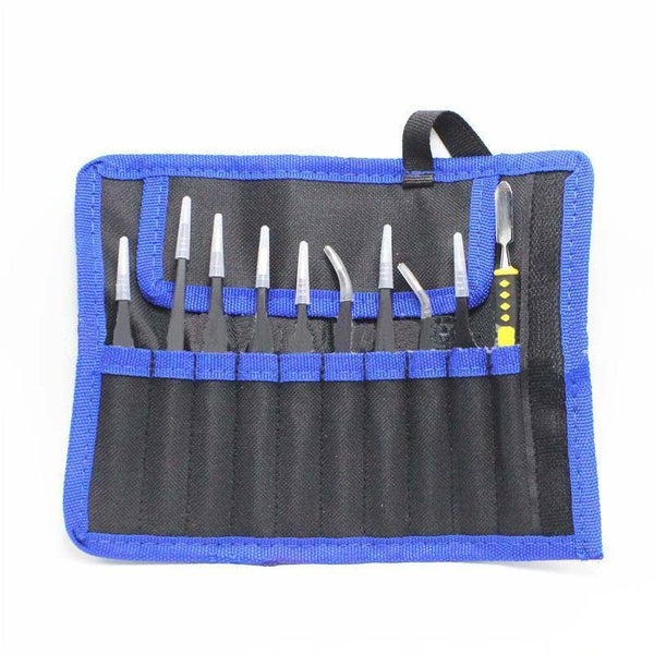 10 Holes Tool Pouch Bag Tweezers Tool Bag Repair Tool Bag Tweezers Carousel 1