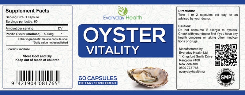 OYSTER VITALITY FOR OPTIMAL PERFORMANCE63616674996482111