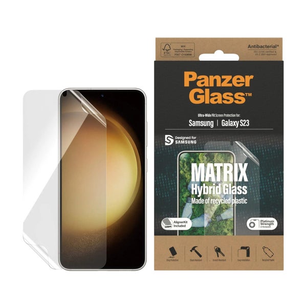 PanzerGlass Matrix Hybrid Screen FILM Protector for S23 - Ultra Wide Fit Carousel 2