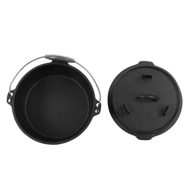 Cast Iron Dutch Oven Camping Pot Frying Pan Skillet Set 2028808 Carousel 14