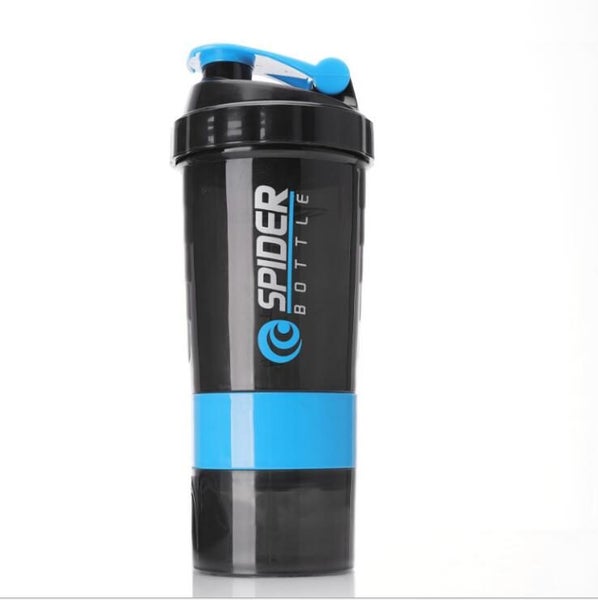 3 in 1 Shaker Bottle 500ml with storage for pills and protein powder NEW Carousel 2