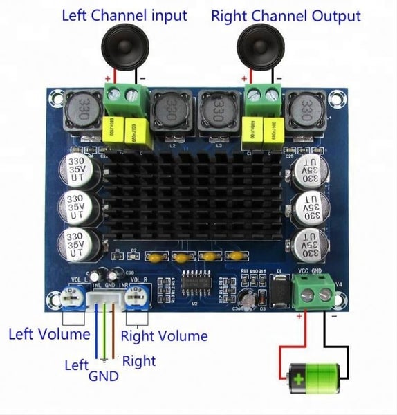 Amplifier Board - Dual-channel Stereo High Power Carousel 2