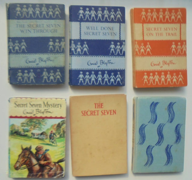 Secret Seven books by Enid Blyton. (6 1950's vintage hardbacks some First Ed) Carousel 1