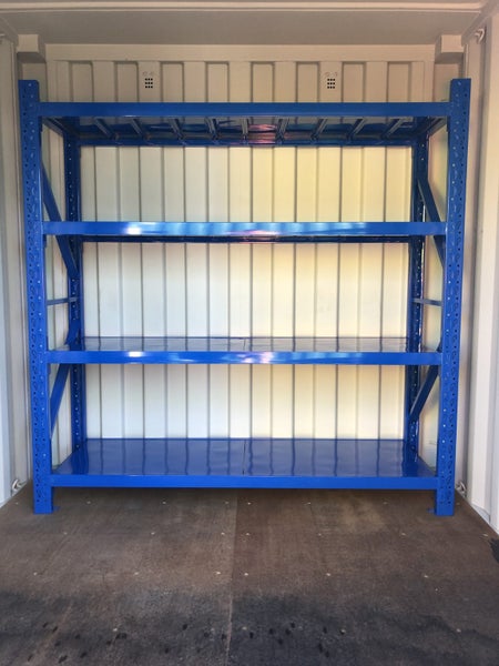Heavy Duty Shelving 2m(L) x 2m (H) x 500mm (W) 200KG PER LEVEL - BLUE Carousel 2