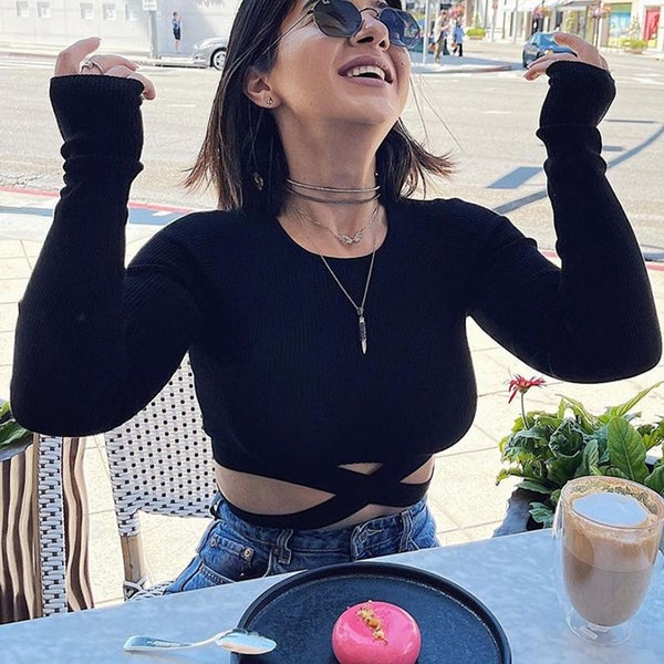 WAYOFLOVE Sexy Two Piece Sets Womens Outfits Pleated Skirt And Carousel 1