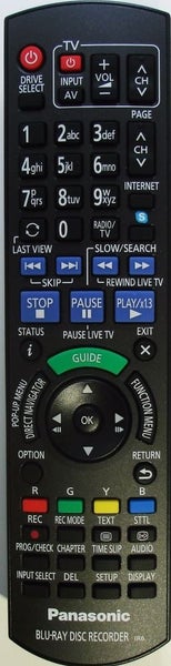PANASONIC NON GENUINE BLU RAY REMOTE N2QAYB000756 / N2QAYB001039 (SEE NOTES) Carousel 1