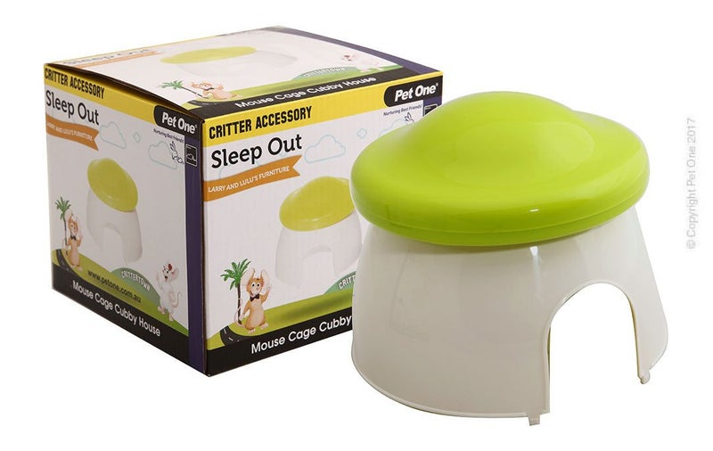 Critter Accessory Sleep Out House Green White Carousel 1