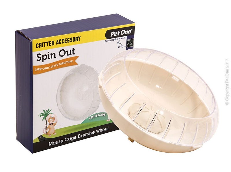 Critter Accessory Spin Out Exercise Wheel White Carousel 1