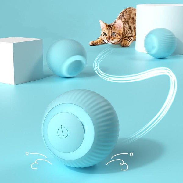 Electric Cat Ball Toys Automatic Rolling Smart Cat Toys Interactive for Cats Carousel 2