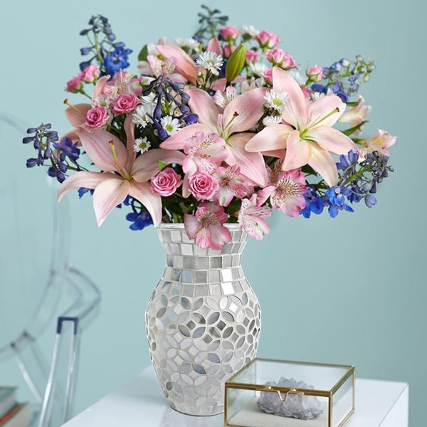 Mosaic Flower Vase for Home Decor62963559608834112