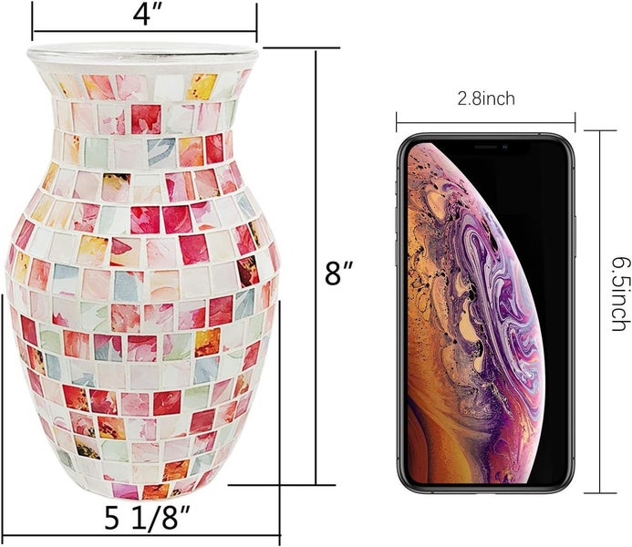 Mosaic Flower Vase Home Decor63617620240257111