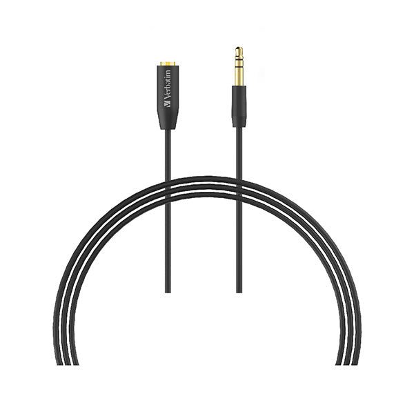 Verbatim Aux Audio Extension Cable 3M Black Carousel 1