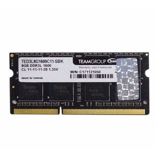 # Team 8GB DDR3 DDR3L 1600MHz SODIMM 1.35V/1.5V Laptop RAM LifeTime Warranty Carousel 1