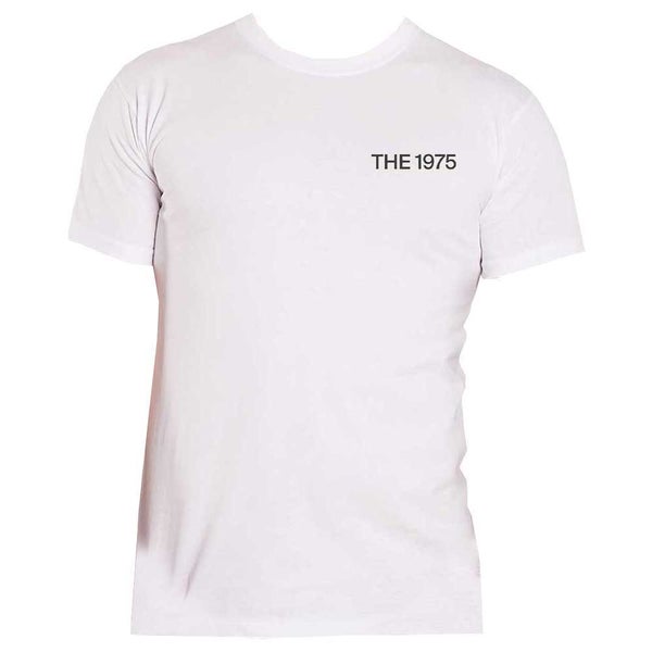 The 1975 T Shirt A Brief enquiry Side Face Time Band Logo Official Mens White Carousel 4