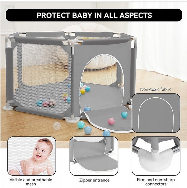 NEW new Portable Baby Playpen Fence Gate Play Gym Mat*Hot SALE Carousel 1