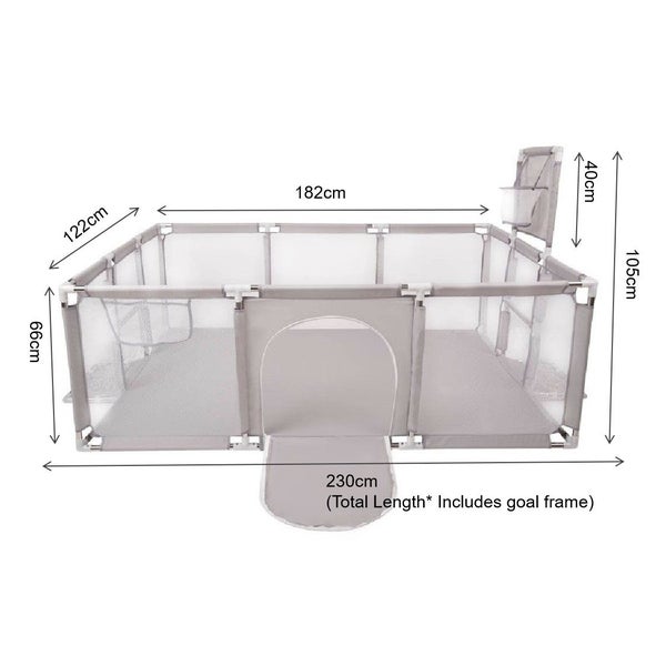 NEW new Portable Baby Playpen Fence Gate Play Gym Mat 182cm *Sale NOW* Carousel 2