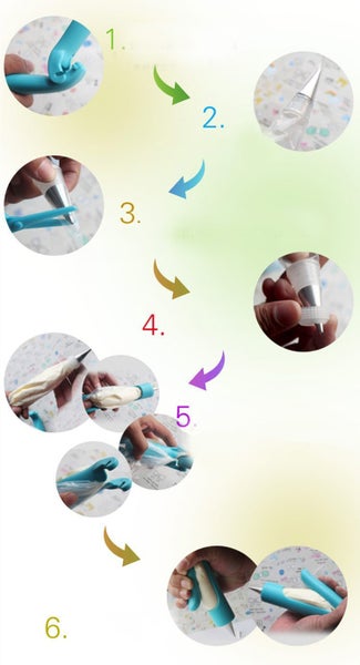 Nozzles Set Tool Dessert Decorators Cake Decorating Icing Piping Cream Syringe Carousel 7