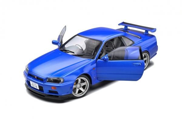 Solido 1/18 Nissan Skyline (R34) 1999 Bayside Blue **NEW IN BOX** Carousel 2