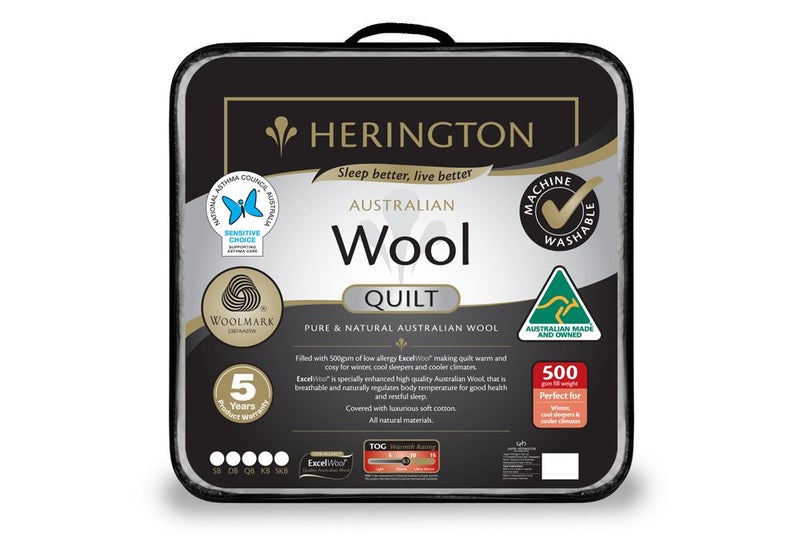 Herington Premium Wool 500 Quilt Machine washable Carousel 1