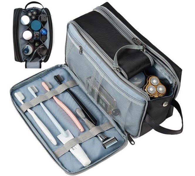 Travel Toiletry Bag Cosmetic Makeup Pouch Wash Bags Organiser E0476BK0 Carousel 1