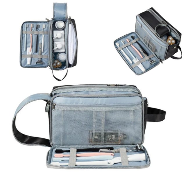 Travel Toiletry Bag Cosmetic Makeup Pouch Wash Bags Organiser E0476BK0 Carousel 8